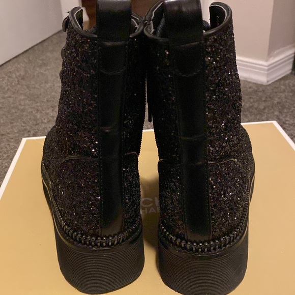 Michael kors Haskell glitter combat boots - Picture 9 of 11